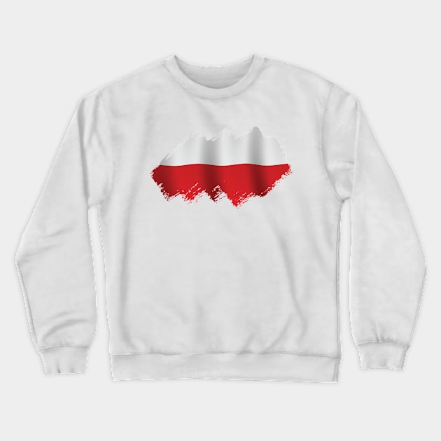 Flag of Poland Crewneck Sweatshirt by Teemperor